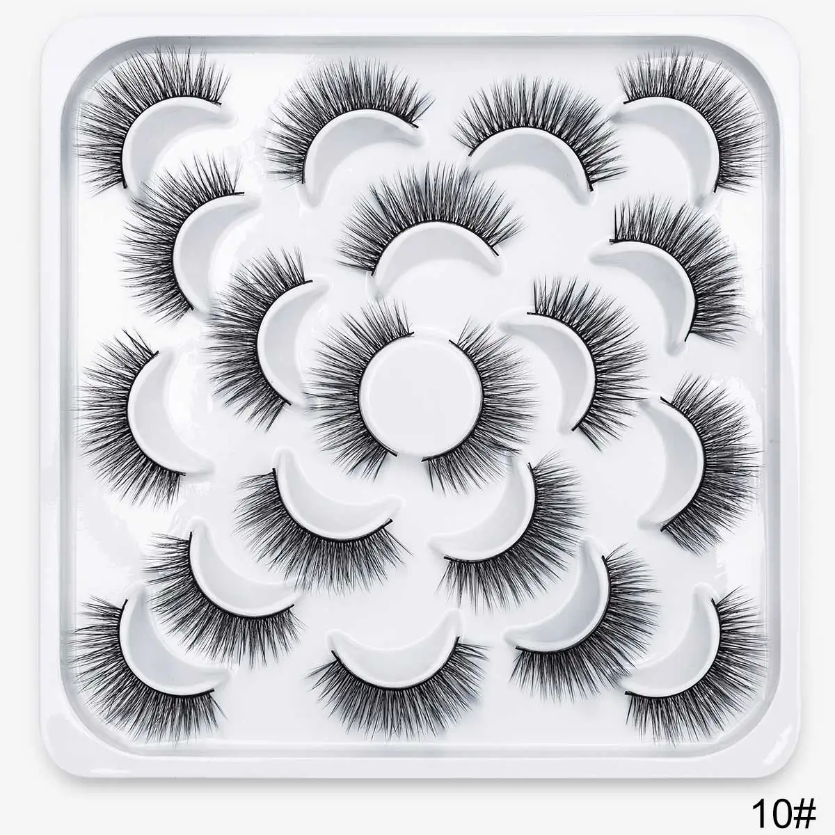 10 пар объемных ресниц натуральные накладные толстые ресницы многочисленные