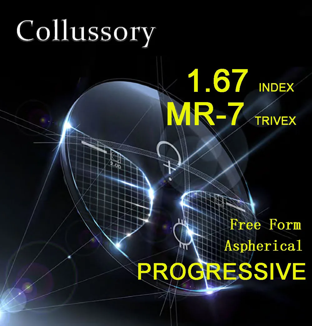 1 67 индекс Trivex MR 7 асферическая оптическая свободная фотолинза для чтения по