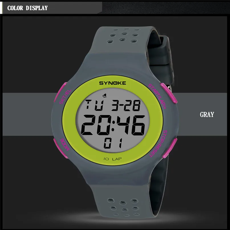 Мужские спортивные часы люксовый бренд погружение 50 м цифровые светодиодные