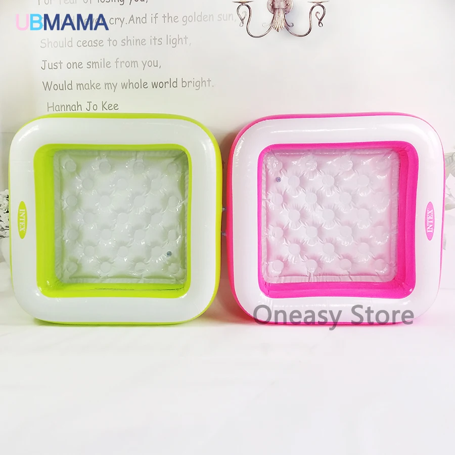 Детская пластиковая надувная квадратная Красная Зеленая подошва Надувная ванна