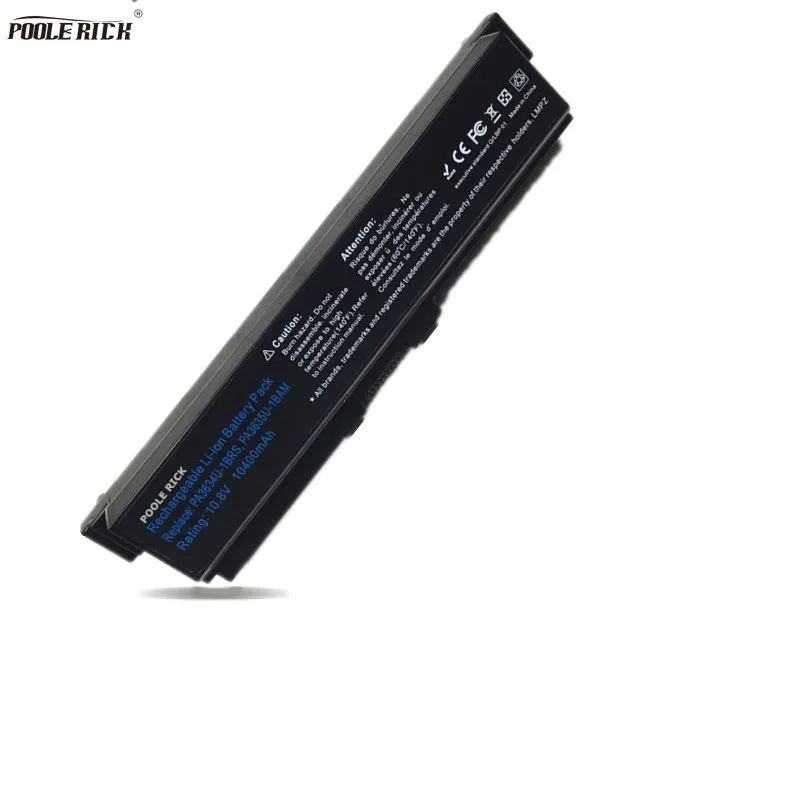 Новый 12 ячеек ноутбука Батарея для Toshiba Satellite A660 C640 C650 C655 C660 L510 L630 L640 L650 U400 PA3817U 1BRS