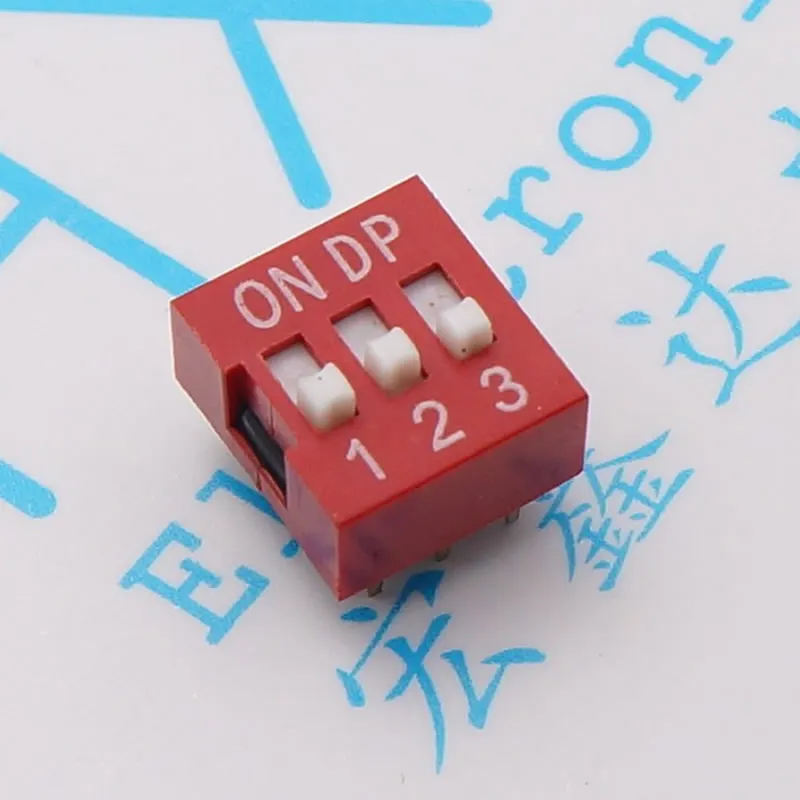 Оптовая продажа 3P dip переключатель 3 линии плоский шаг циферблата 2 54 мм