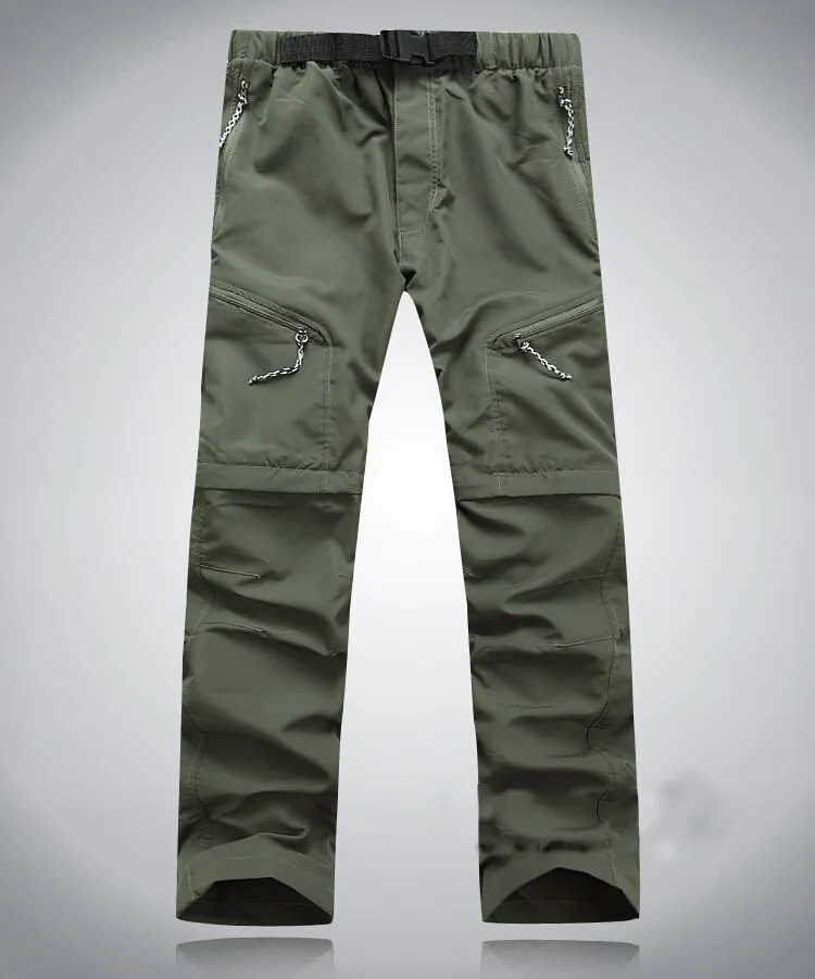 2019 New Fashion Style Men Quick-drying Pants Summer Casual Breathable Trousers Uv Protection Detachable S-3X |