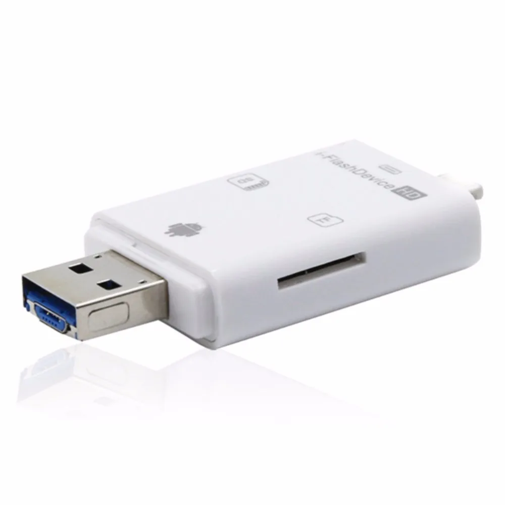 EDAL 3 в 1 многофункциональный считыватель карт памяти Micro SD для Iphone X 6S 7 8 plus флеш