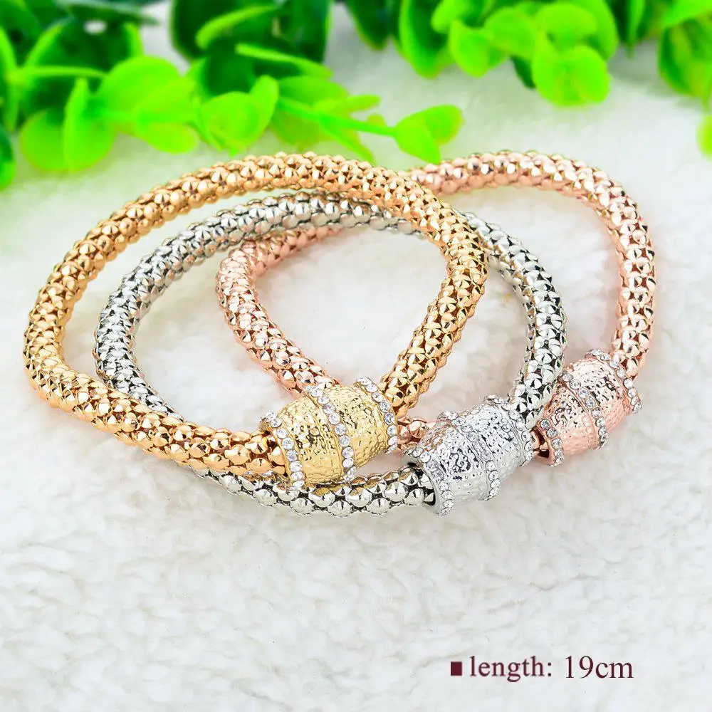 Женский браслет LongWay дизайнерский винтажный с кристаллами золотого цвета