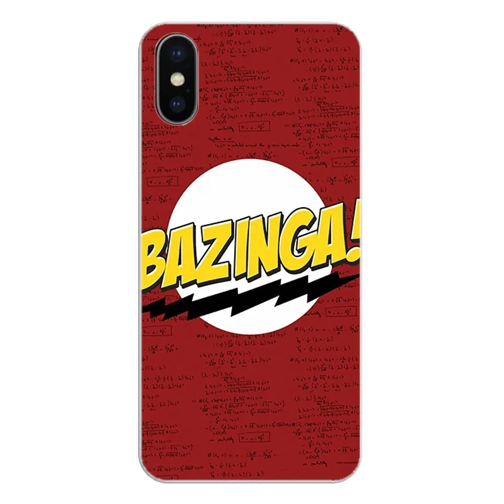 Чехол для ТВ-шоу Bazinga The Big Bang Theory iPhone XS Max XR X 4 4S 5 5S 5C SE 6 6S 7 8 Plus Samsung Galaxy J1 J3 J5 J7 A3 A5 |