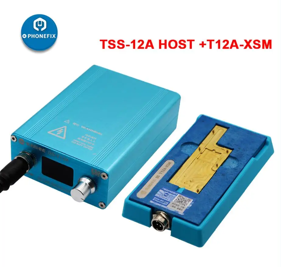 T12A-XSM SS-T12A нагревательная станция с нагревательным канавком для iPhone 6 7 8 X XS XSMAX cpu демонтажная станция предварительного нагрева для ремонта iPhone - Цвет: T12A-XSM