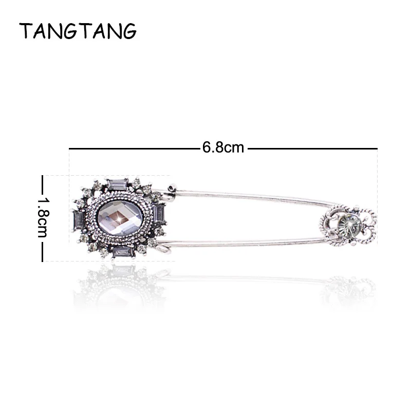 Новые овальные Стразы с кристаллами для мужчин и женщин зажим шарфа ювелирные