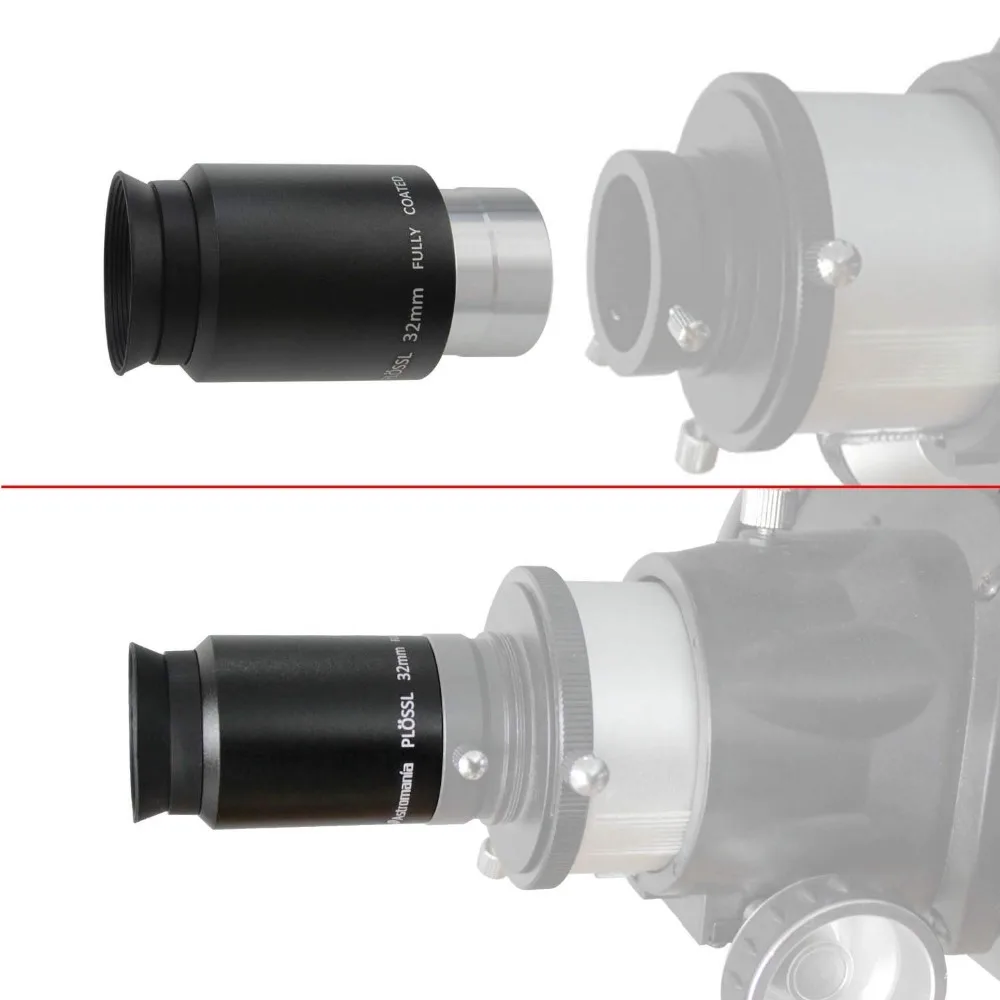 CELESTRON 1,2", маленького размера, круглой формы с диаметром 32 мм Plossl окуляр астрономического телескопа PL, маленького размера, круглой формы с диаметром 32 мм 31,7 мм телефото окуляра 4-Элемент Plossl дизайн
