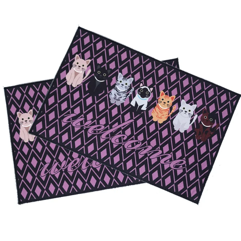 Приветственные напольные коврики животного с принтом кота Ванная комната Кухня