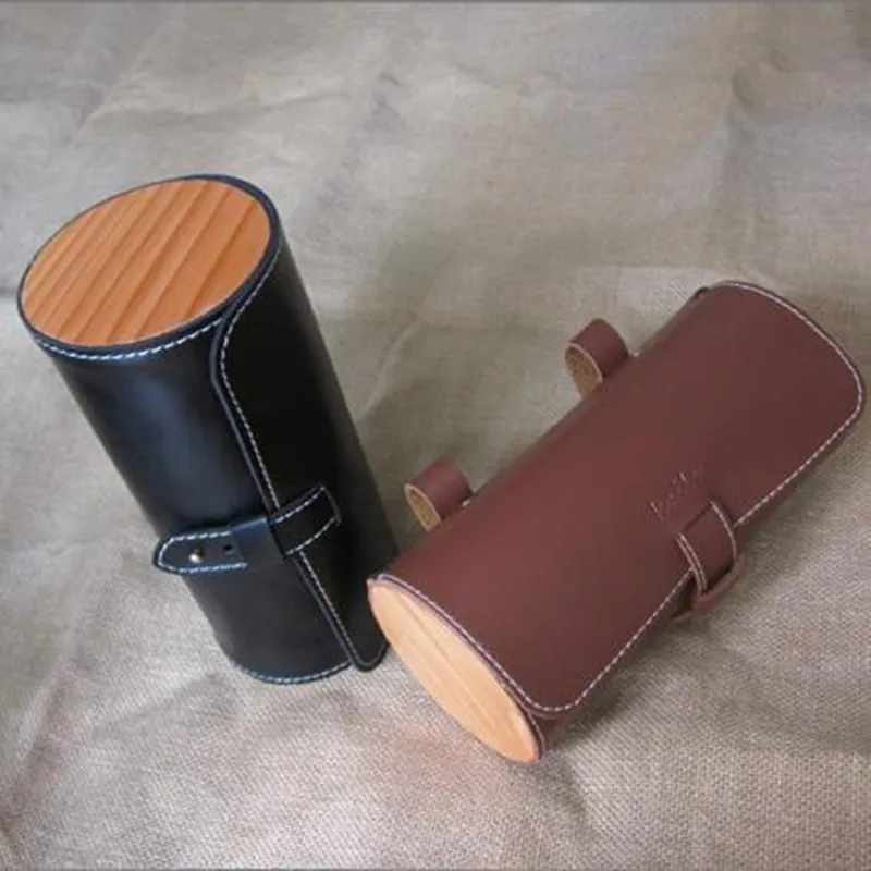 Бесплатная доставка велосипедная сумка Q400 в стиле ретро Цилиндрические сумки на