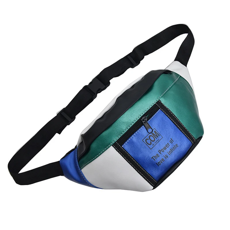 B Waist pack Повседневные карманы женские пояса сумка уличный хип-хоп банановая сумка попка пакет PU материал сундук сумка сумка - Цвет: B Waist pack