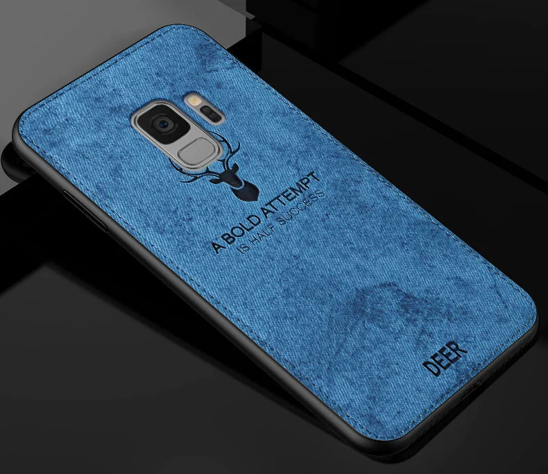 • Ткань модного классического оленя тканью матовый чехол для samsung Galaxy Note 8 9 S8 A6 плюс S6 S7 S10 S10e 5G A7 A10 A20 A30 A50 A60 A70 M10 M30