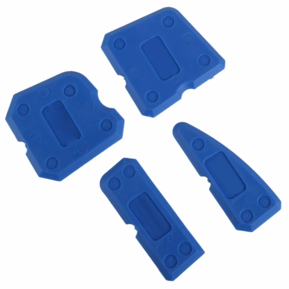 

Free Shipping 2pcs Flexible 360 degree bent nozzle All Corner Caulking and 4pcs yellow sealant finishing tool