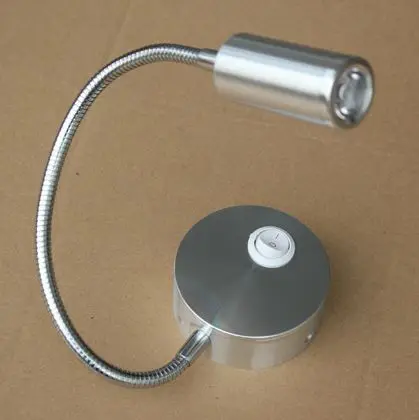 Алюминиевый гибкий светодиодный светильник для чтения 3 Вт светодиодные