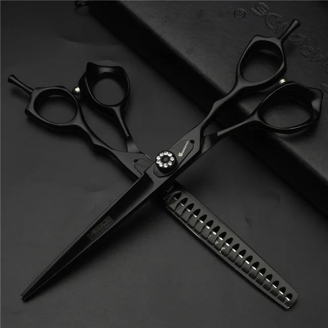 Scissors set Набор инструментов для ухода за домашними животными ножницы 7 дюймов ножницы для стрижки собак Парикмахерские филировочные ножницы для домашних животных изогнутые ножницы - Цвет: Scissors set
