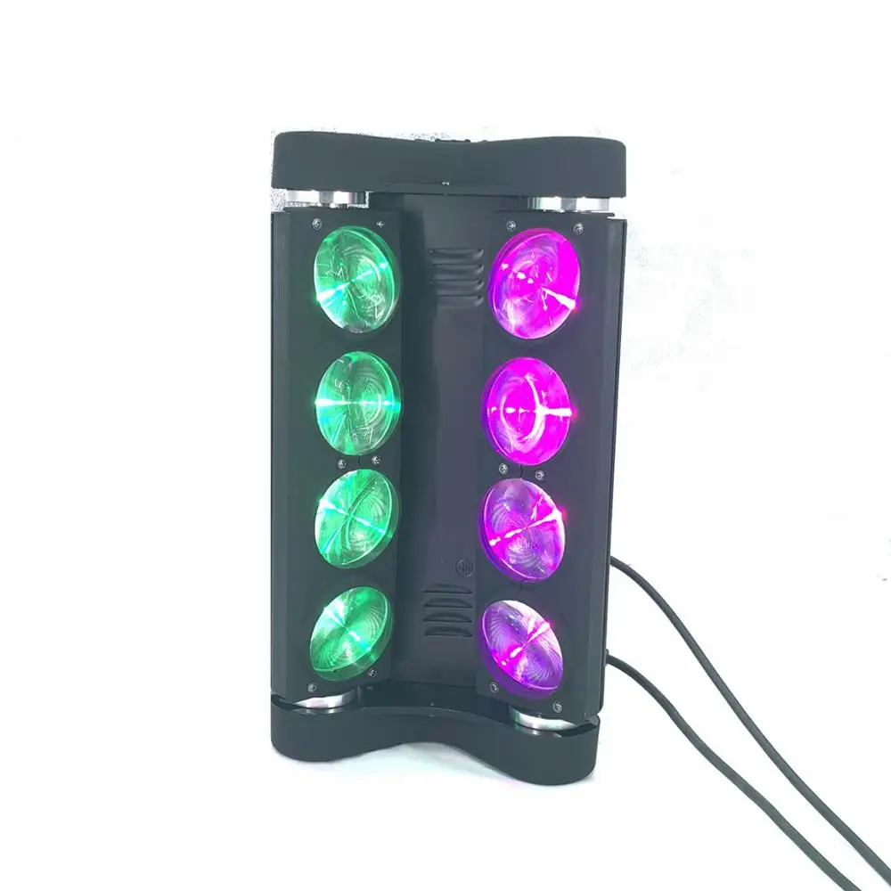 Светодиодный движущаяся голова паук светильник 8x15 Вт 4в1 RGBW Led вечерние DJ ing Beam DMX