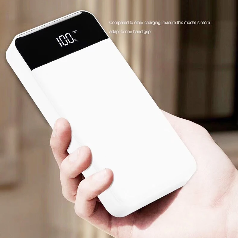 4 USB Ouput s 8 цифровой ЖК экран дисплей Мобильный запасные аккумуляторы для