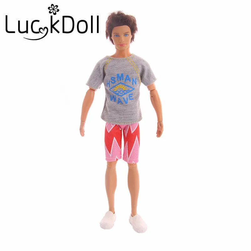 LUCKDOLL футболка и штаны костюм одежда аксессуары для куклы Кена подарочные кукол |