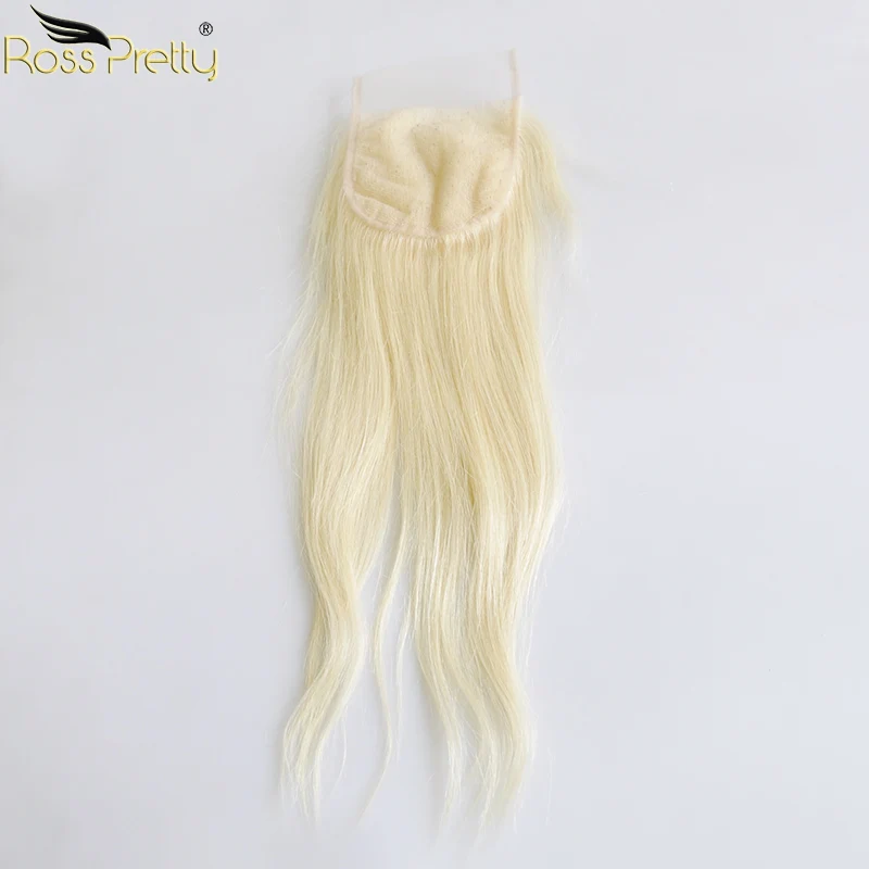 Ross Pretty Remy человеческие волосы пряди с кружевной застежкой малазийские прямые волосы блонд предварительно выщипанные волосы с пучком волос 613
