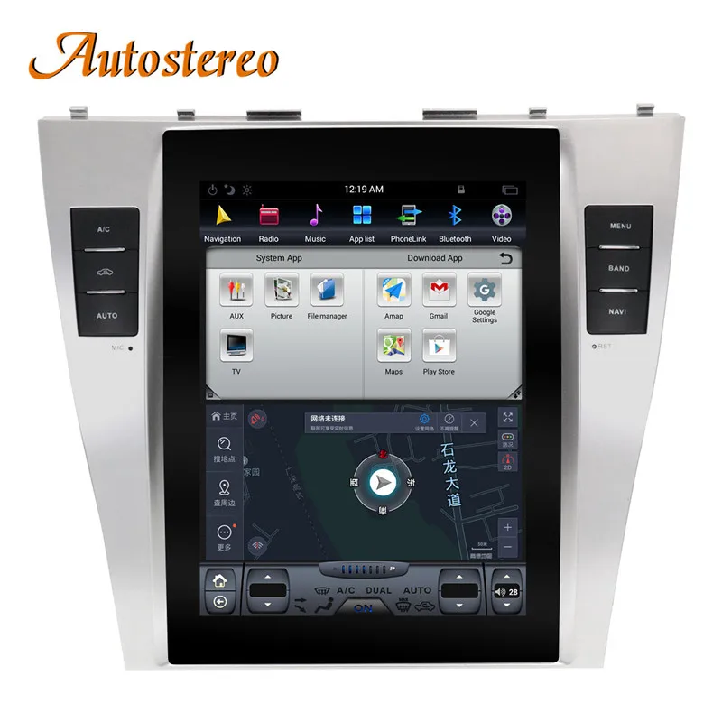 Tesla стиль автомобиля gps навигация для TOYOTA CAMRY 2007-2011 авто стерео Мультимедиа без DVD плеер радио магнитофон головного устройства Sat