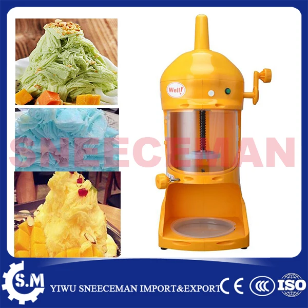 

90kg/h Hot used shaved ice machines Electric Snow Ice Cream Shaver Shaved Machine ice Crusher machine