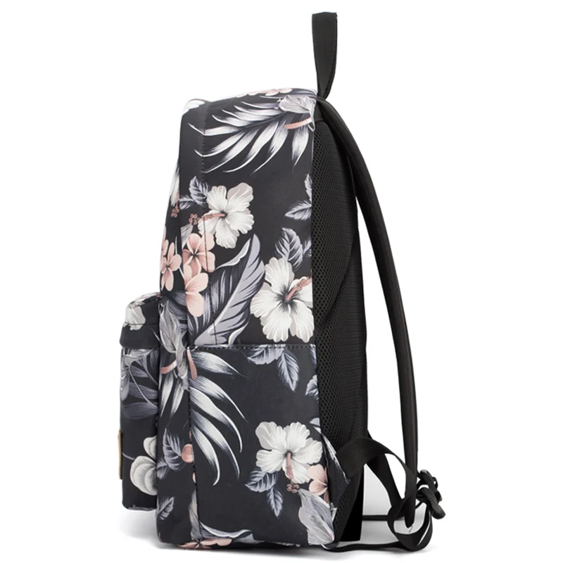 Холщовый школьный рюкзак для девочек-подростков Mochila Feminina цветочные сумки с