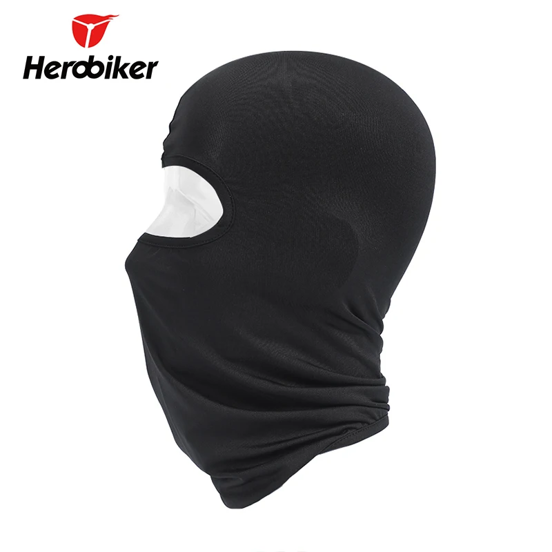 HEROBIKER мотоциклетная маска для лица термальная синтетическая шелковая ультра тонкая Лыжная маска для лица капюшон шлем Балаклава Шляпа головной убор мотоцикл