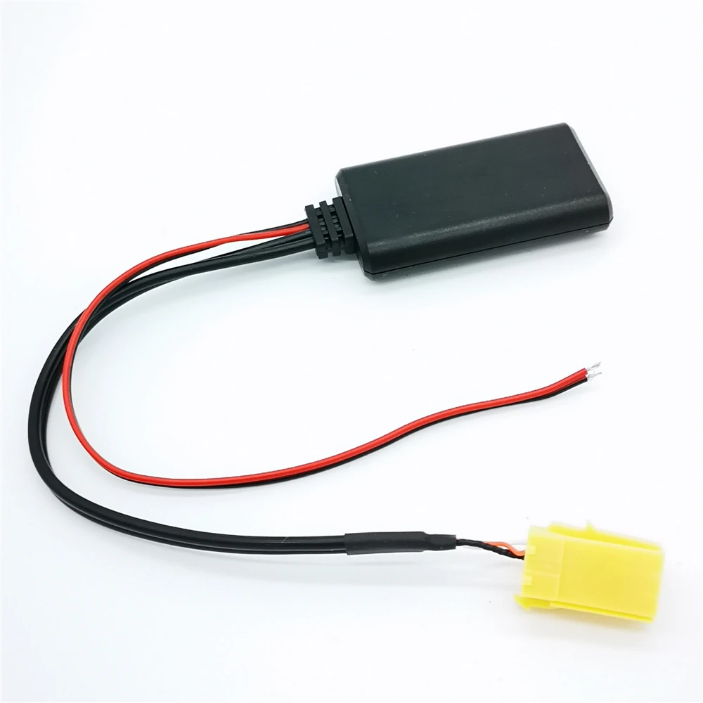 Автомобильный желтый 6Pin Mini ISO Aux in Bluetooth модуль аудио адаптер кабель для Fiat 500 Bravo