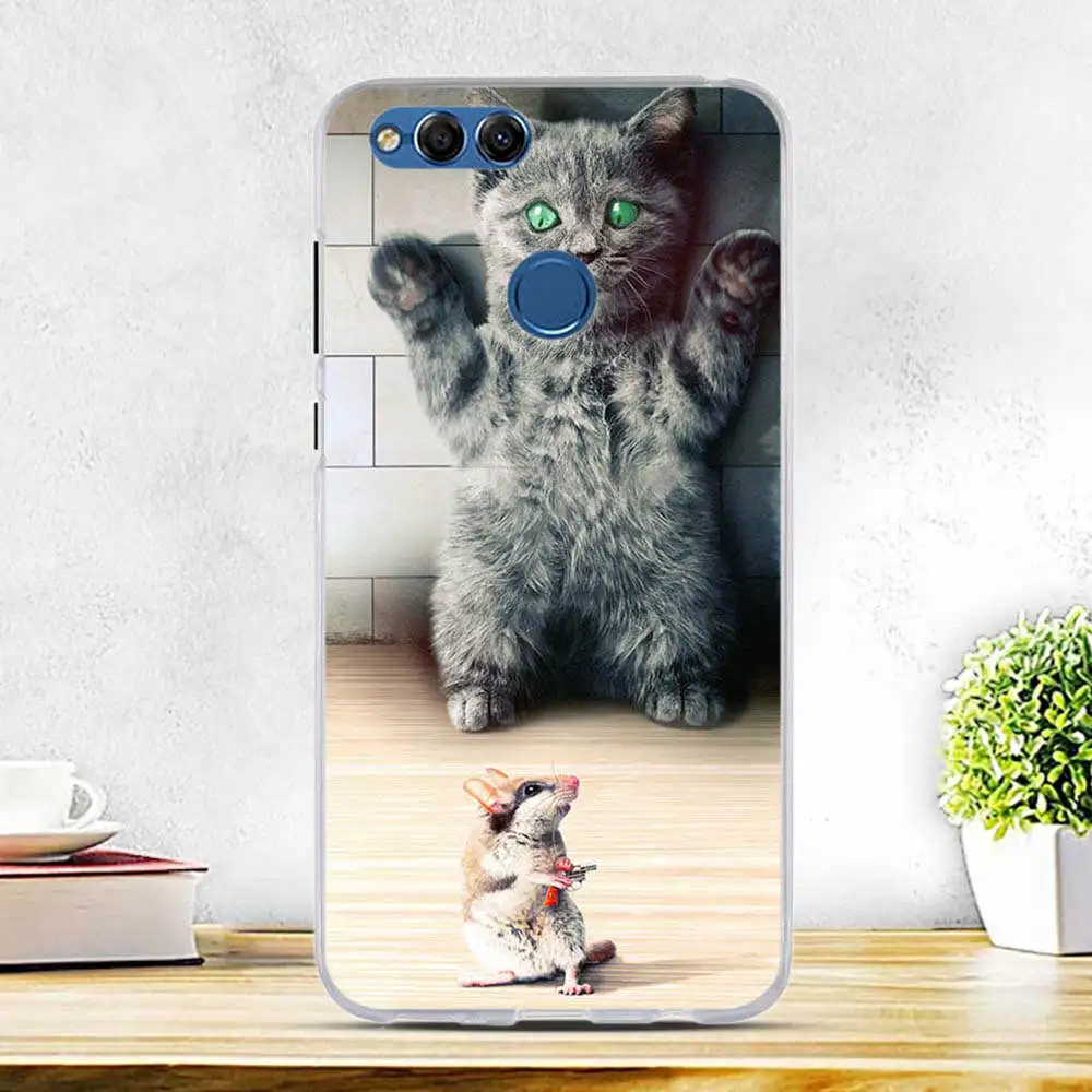 28 Чехол для Huawei Honor 7X, мягкий силиконовый чехол для Huawei Honor 7X, задняя крышка для Fundas Huawei Honor 7X7 X X7, чехлы для телефонов - Цвет: 28