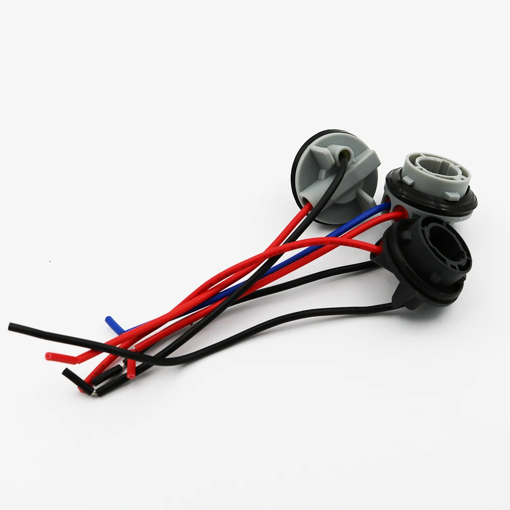YSY 4 шт. 1156 BA15S 1157 BAY15D 7506 P21W светодиодные лампы гнезда жгуты вилки женский держатель