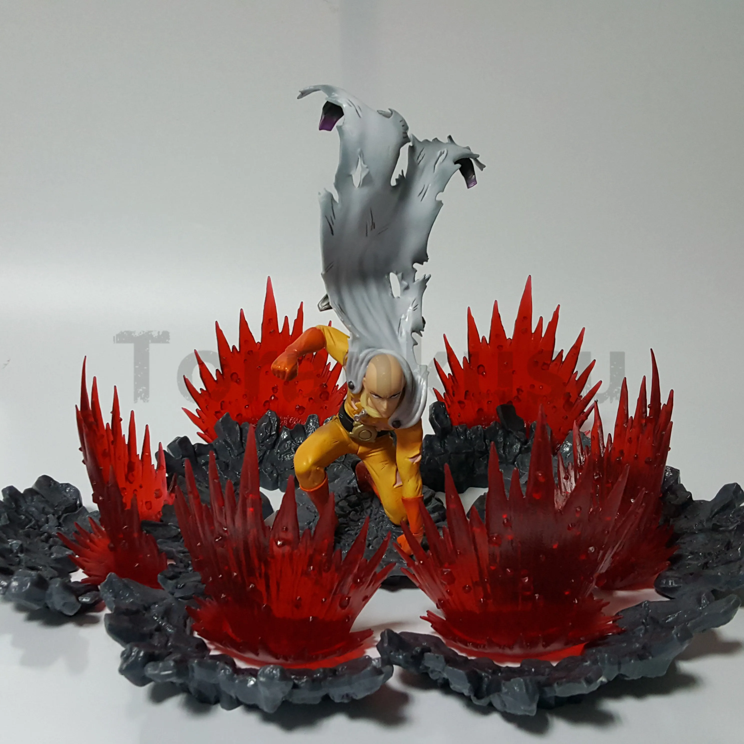 One Punch Man Saitama Sensei Power Up сцена DIY Набор игрушек Аниме ONE PUNCH-MAN экшн-фигурка модель