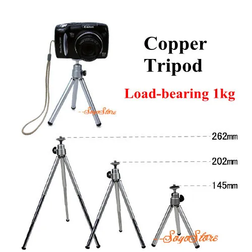 

Load-Bearing 1kg Mini Tripod Metal Stand Holder tripe + Phone Supporter For Camera Mobile Phone Cellphone For iPhone/Samsung