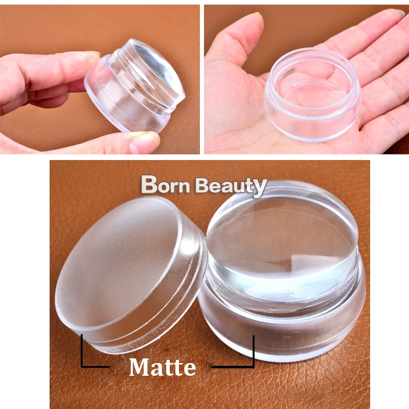 Новый скребок для стемпера диаметром 3 5 см с крышкой инструменты маникюра и