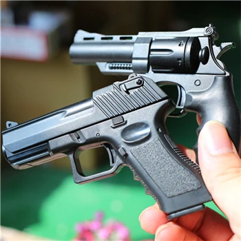 4pcs toy gun 4 шт. наружный игрушечный пистолет металлический пластиковый мини-пистолет мягкая пуля пистолет Juguetes Brinquedos игрушки подарок на день рождения для детей мальчиков - Цвет: 4pcs toy gun