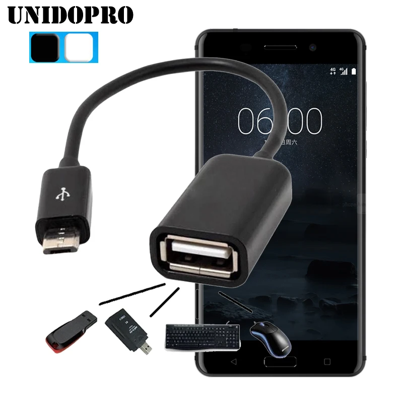 Micro USB 2 0 хост OTG кабель конвертер для Nokia 3 5 6 (TA 1000) адаптер|usb 2.0|usb otg adapterconverter usb |