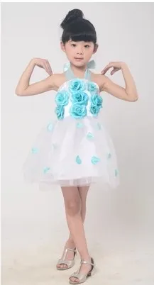 Детское платье для латинских танцев Детский костюм бальных Современное девочек