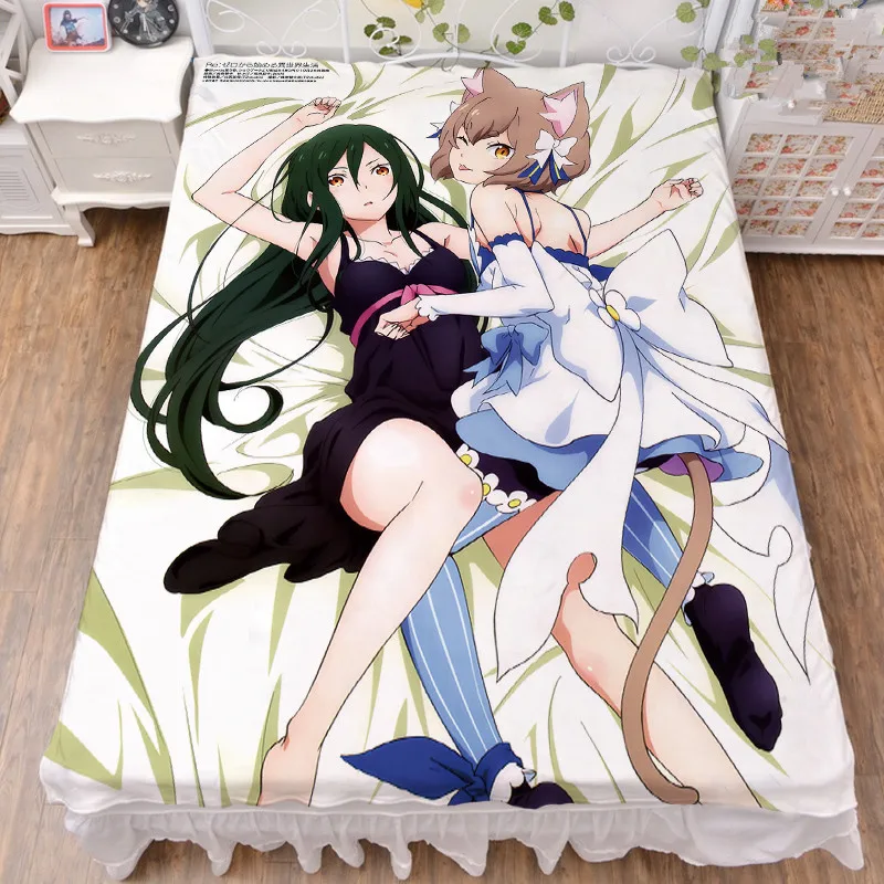 

150x200cm Anime Re Zero kara Hajimeru Isekai Seikatsu Felt & Felix Argyle Milk Fiber Bed Sheet & Flannel Blanket Summer Quilt