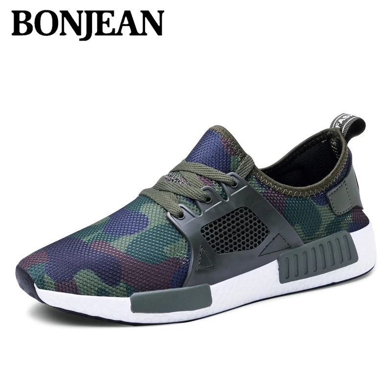 2020 мода Мужская камуфляжная обувь дышащая светильник Нескользящая мужская