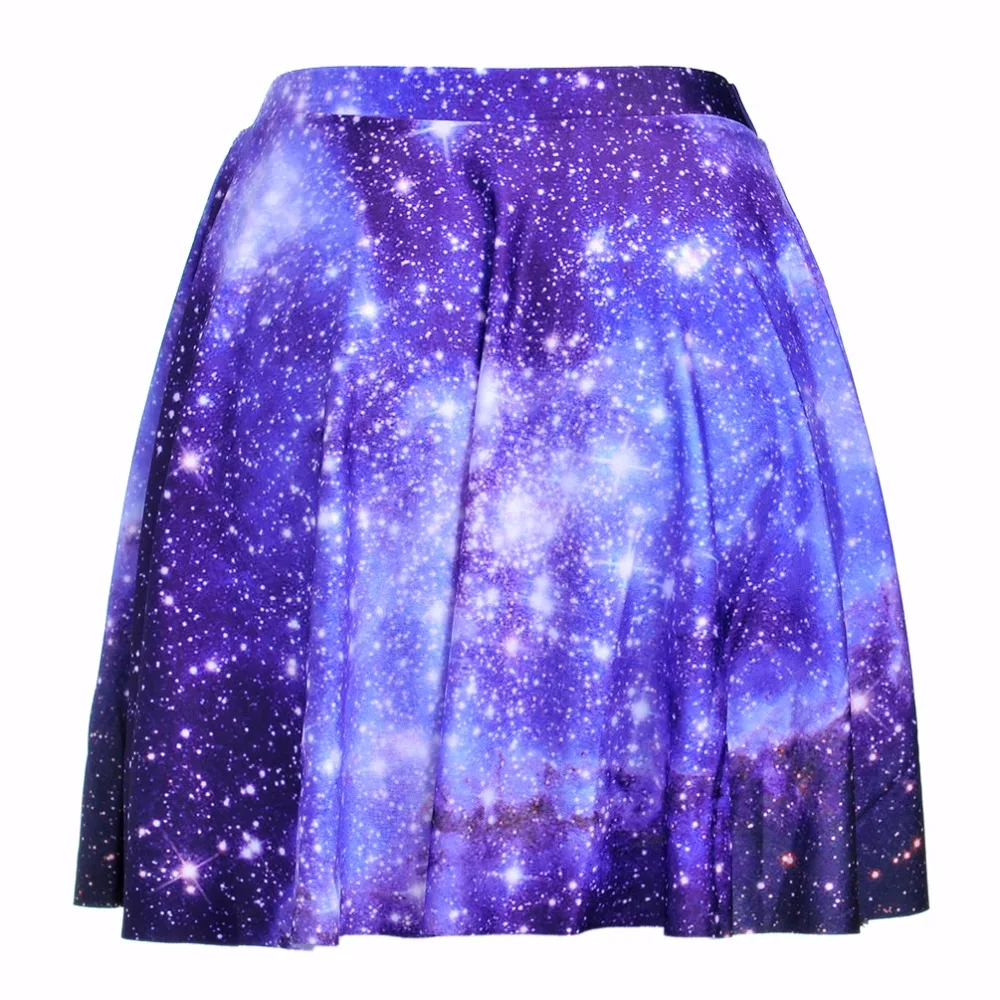 S до 4xL сексуальные синие Galaxy Пейсли женские летние юбки женские s выше колена мини юбки плюс размер 3 узора