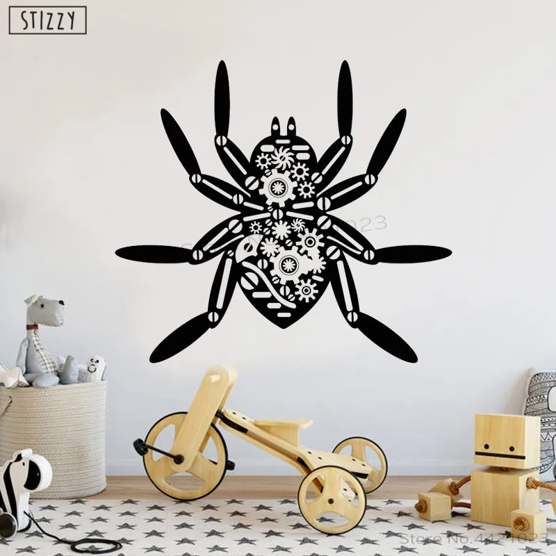Настенная Наклейка stizzy Animal Creative Mechanical Spider виниловые наклейки на стену
