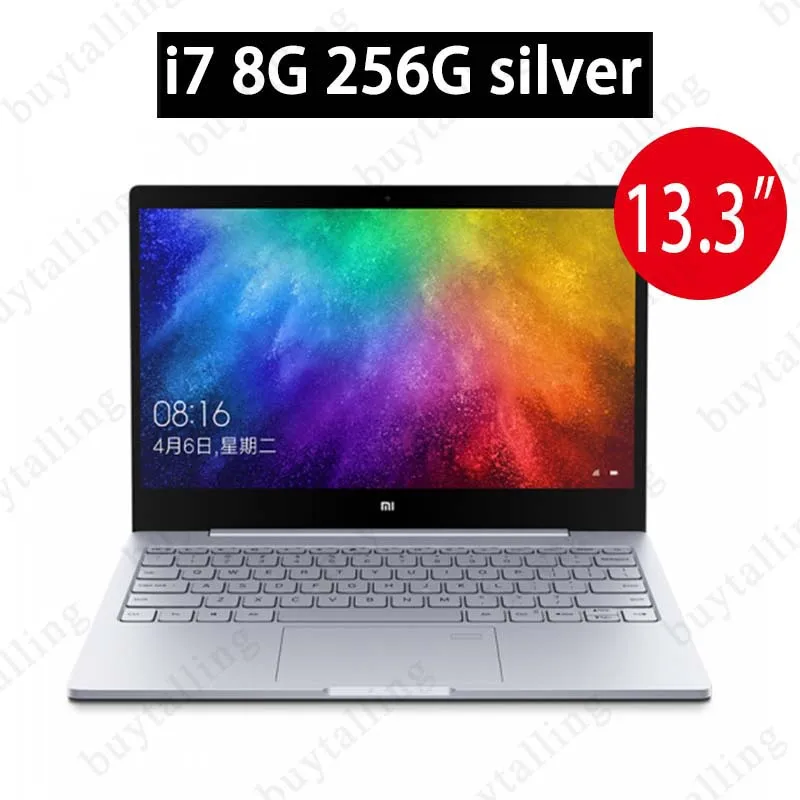 Xiaomi Mi ноутбук Air 13,3 дюймов ультрабук i7-8550U/i5-8250U Intel Core GeForce MX250 отпечатков пальцев ноутбуки Оригинальные windows 10 - Цвет: i7 8G 256G silver MX