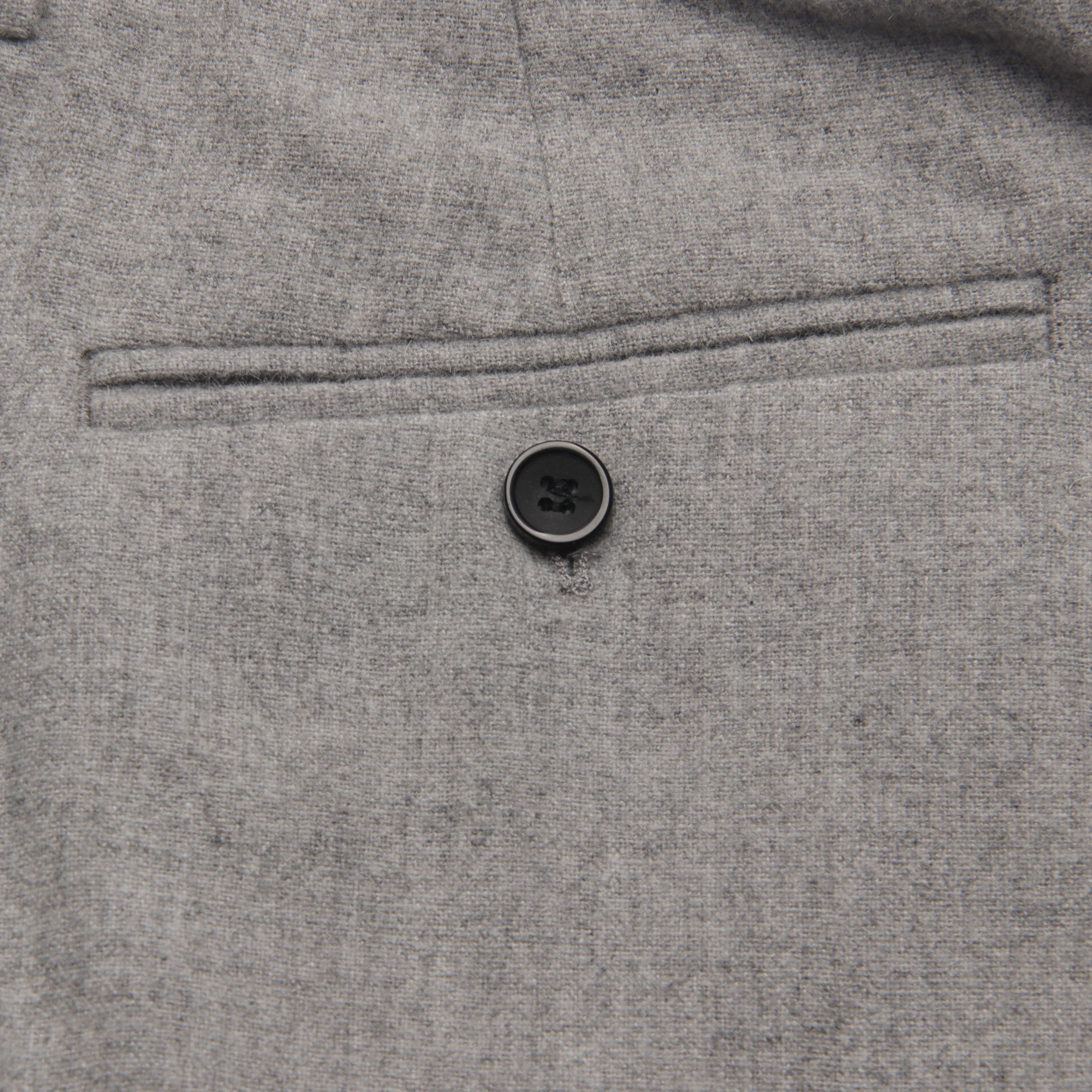 Fashion Grey Flannel Pants Men Slim Fit Business Pants Custom Made Gray Flannel Trousers,Tailored Warm Wool Suit Pants