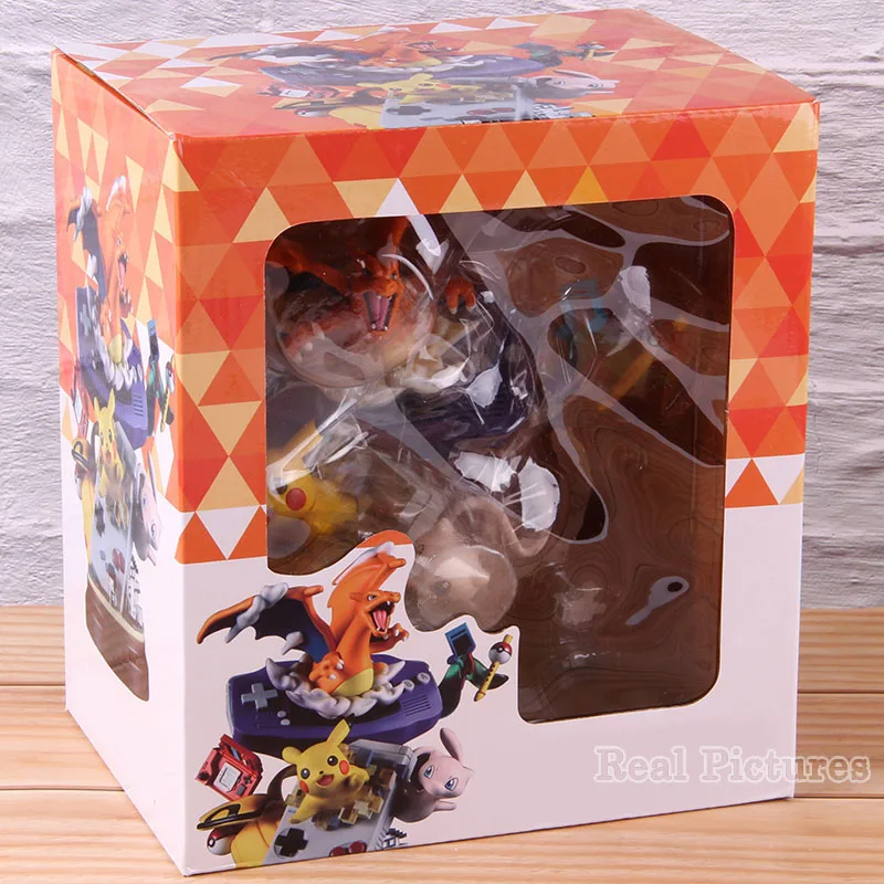 Игровой автомат pika Charizard фигурка аниме GK статуя ПВХ Коллекционная модель игрушки Монстры Pickachu Charizard украшения