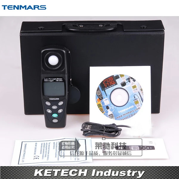 

Datalogging Auto Ranging Light Meter TENMARS TM-203