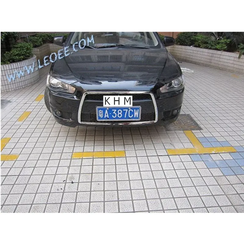 Для Mitsubishi Lancer/Lancer X/Lancer Evo 2010-2013 АБС Хромированная передняя решетка гоночные сетки вокруг отделки автомобиля-Стайлинг