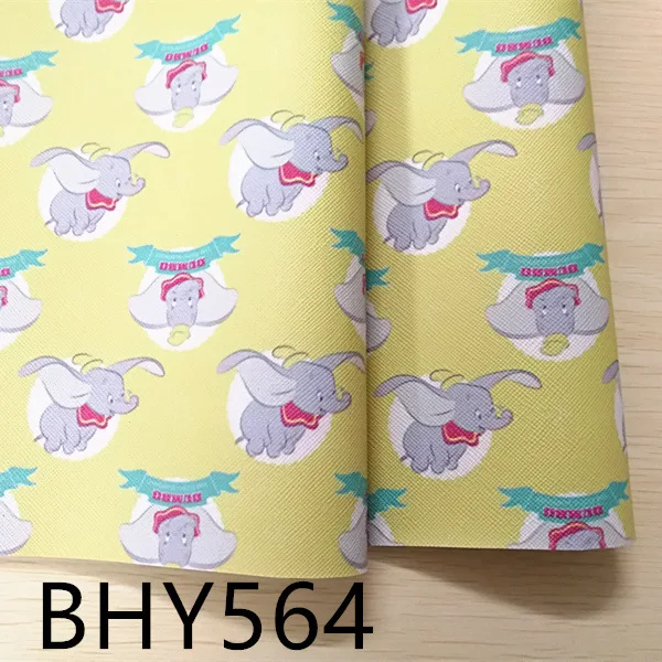 7,6*12 дюймов мультфильм печати искусственная кожа для DIY аксессуары BHY564
