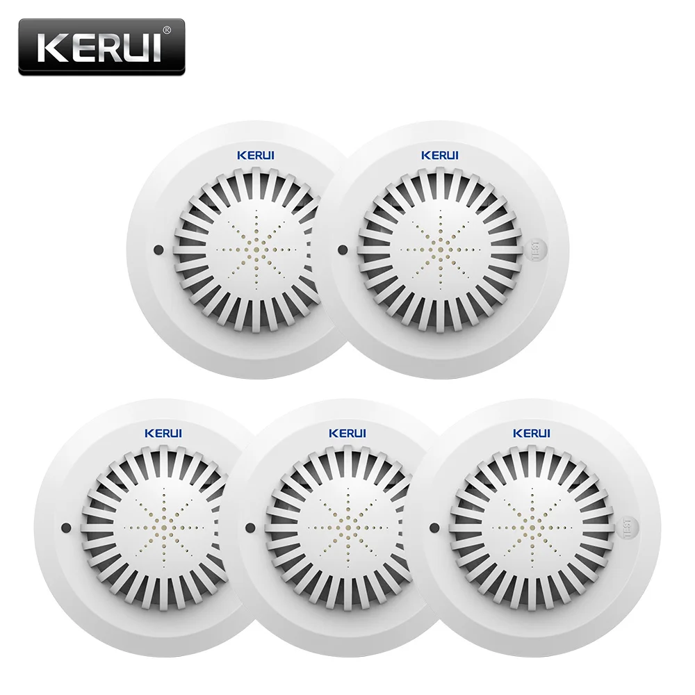 KERUI 5 шт./лот SD03 человеческие голосовые подсказки Высокая чувствительность пожарная дымовая сигнализация пожарный детектор дыма для склада отель магазин безопасности