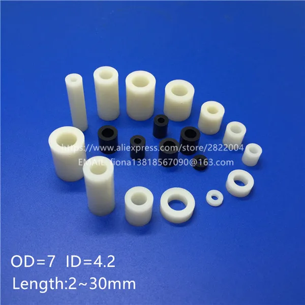 M4 ABS нейлоновая круглая прокладка прямая полая поддержка печатной платы 100 шт. |
