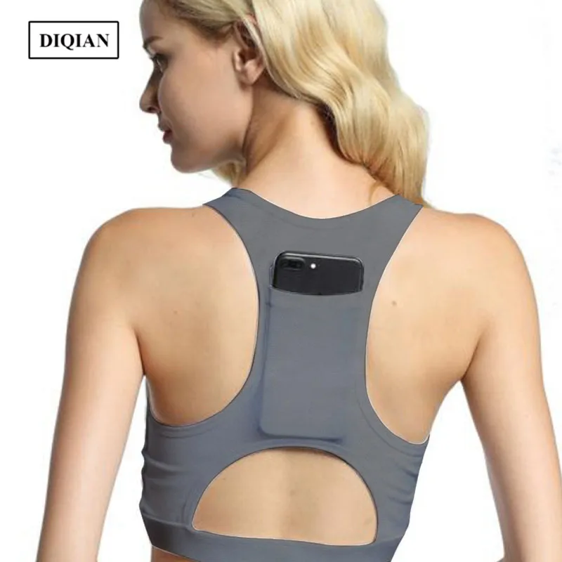 DIQIAN Fitness Sexy Sport Bras Women Personal Design 7 Colors 1/2 Cup Solid Color Bodybuilding Running Gym Plus Size XL | Спорт и